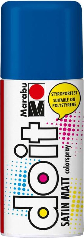 Do It Spray 150ml Satin Matt, Medium Blue 052 - 21070006052 - Marabu