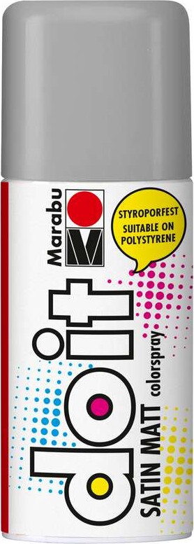 Do It Spray 150ml Satin Matt, Stone Grey 169 - 21070006169 - Marabu