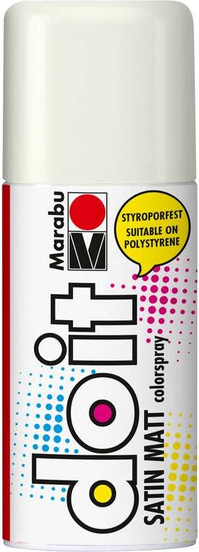 Do It Spray 150ml Satin Matt, White 070 - 21070006070 - Marabu