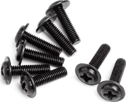 Domed Head Disc Screw M3x10 (8 ) - Mv22126 - Maverick Rc