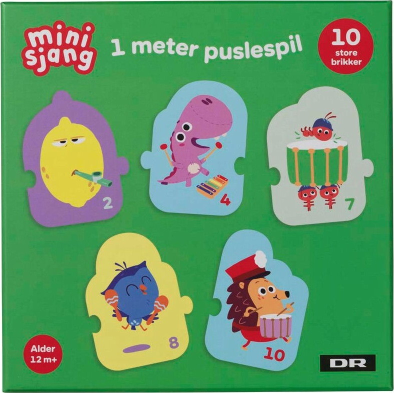 Dr - Børste Puslespil - 10 Brikker - 1 Meter