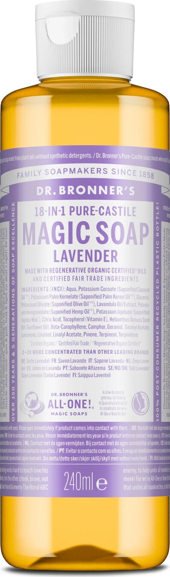 Dr. Bronner's Pure-Castile Soap Lavender 240 ml