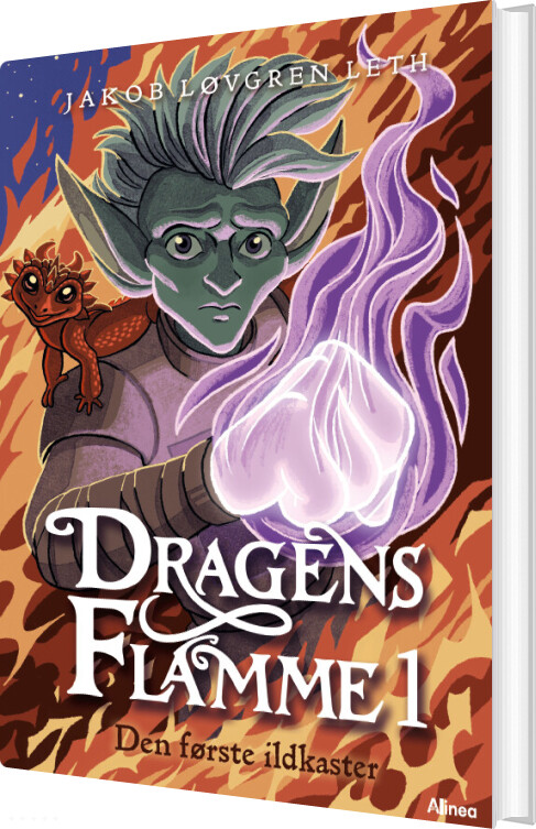 Dragens Flamme 1 - Den Første Ildkaster - Rød Læseklub - Jakob Leth - Bog