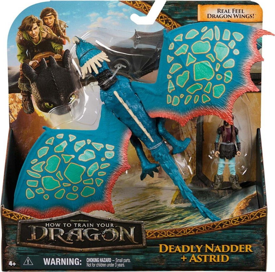 Dragons Legetøj - Viking & Dragon-Deadly Nadder & Astrid