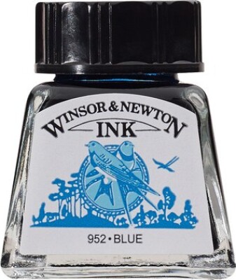 Se Winsor & Newton - Tegne Blæk - 14 Ml - Blå hos Gucca.dk