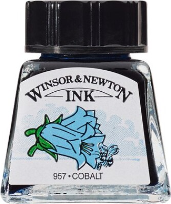 Winsor & Newton - Tegne Blæk - 14 Ml - Kobolt Blå