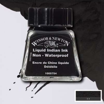 Winsor & Newton - Tegne Blæk - 14 Ml - Liquid Indian