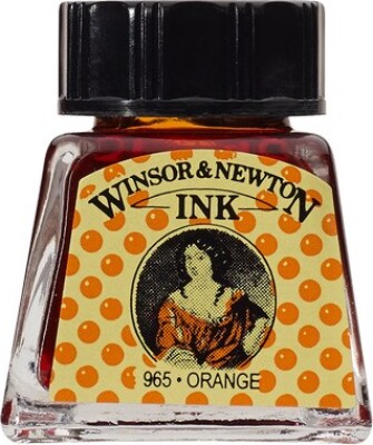 Winsor & Newton - Tegne Blæk - 14 Ml - Orange 449 - 1005449 - Winsor & Newton