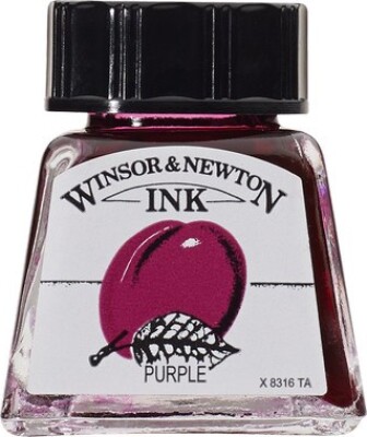 Winsor & Newton - Tegne Blæk - 14 Ml - Lilla