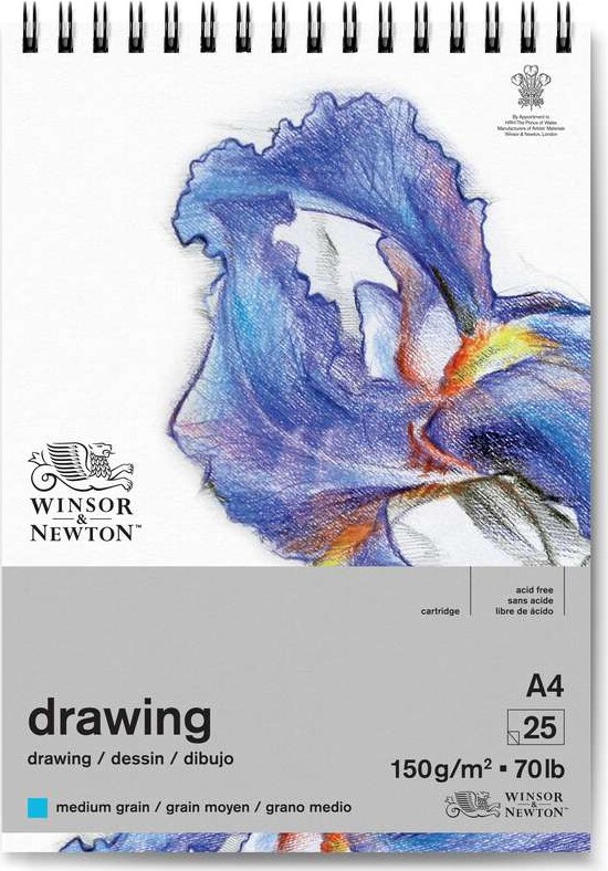 Drawing pad medium surface A4 150g, 25 pages