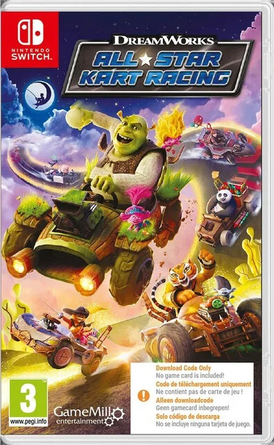 Dreamworks All-star Kart Racing - Kode I Boks - Nintendo Switch