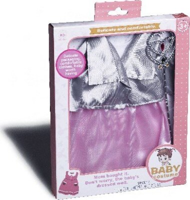 Dukketøj - Kjole Med Jakke Og Fe Stav - 40 Cm - Miller Baby