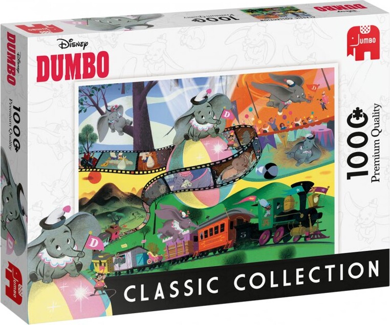 Jumbo - Disney Puslespil Med 1000 Brikker - Dumbo