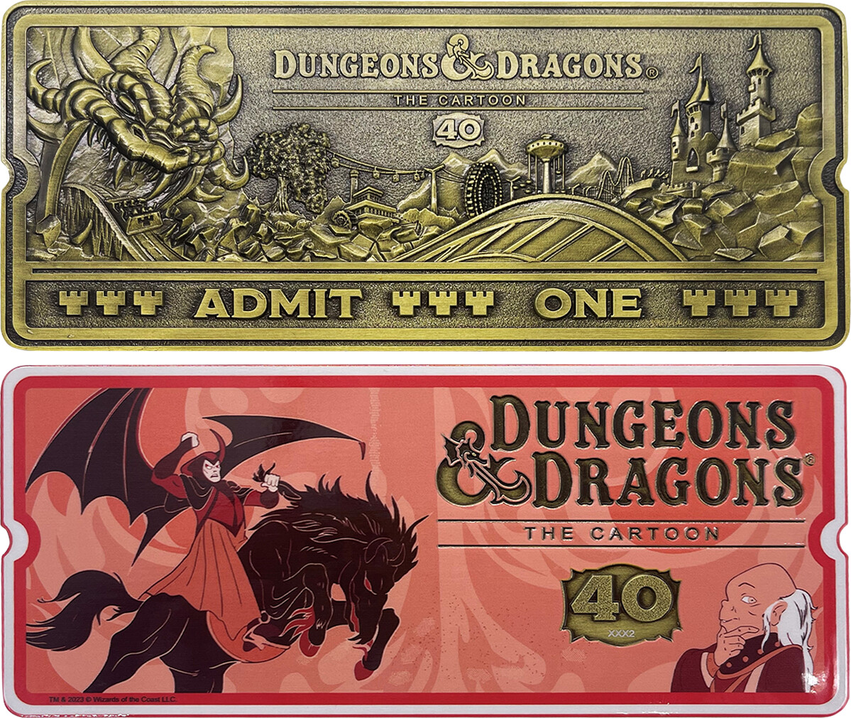 Dungeons & Dragons: The Cartoon 40th Anniversary Rollercoaster Ticket