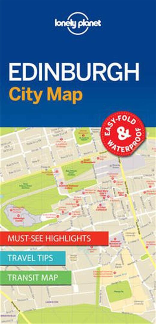 Billede af Edinburgh City Map - Lonely Planet - English Book