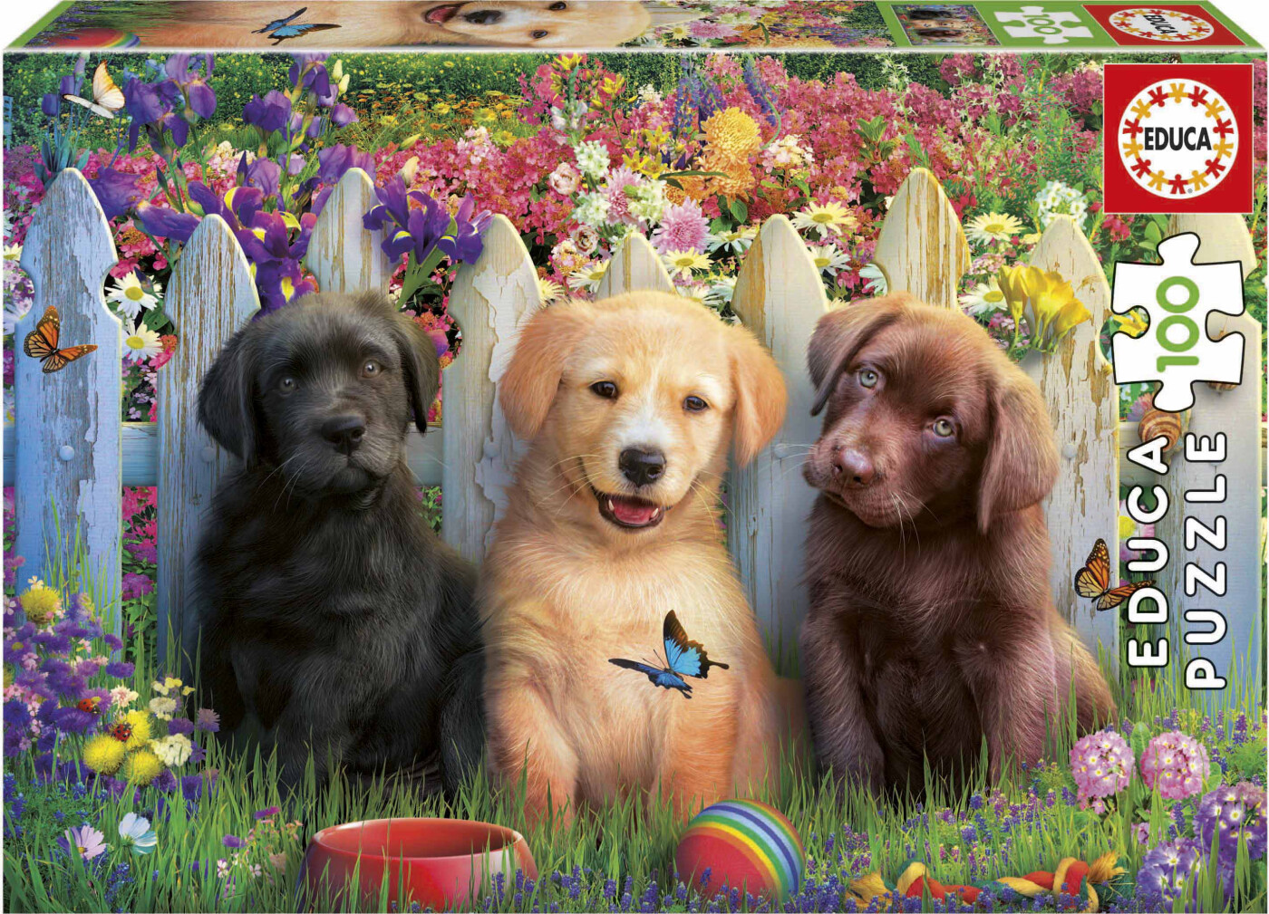 Educa puslespil - Doggies, 100 brikker