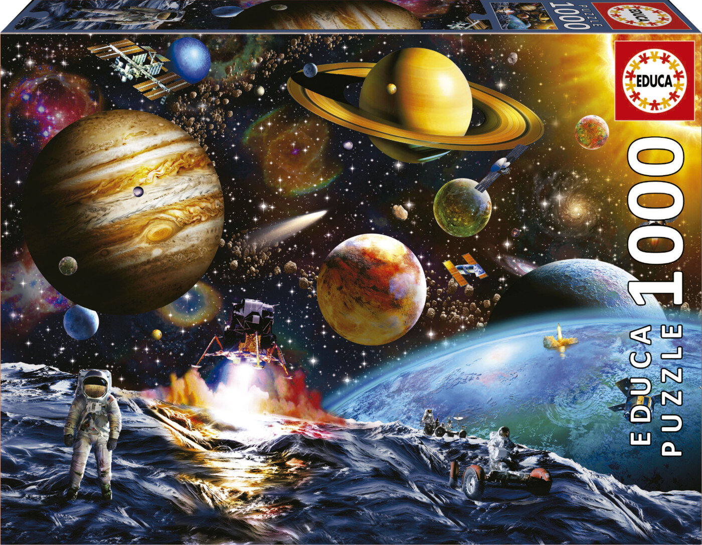 Educa - Asteroid Mission Puzzle - 1000 Brikker - Rummet Puslespil
