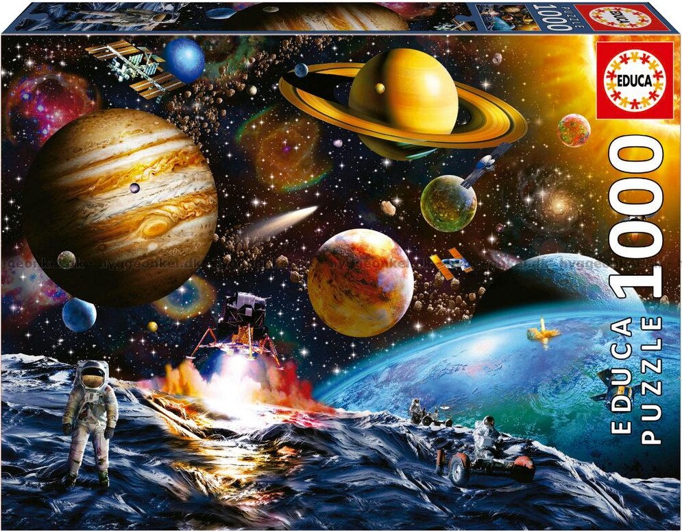 Educa - Asteroid Mission Puzzle - 1000 Brikker - Rummet Puslespil