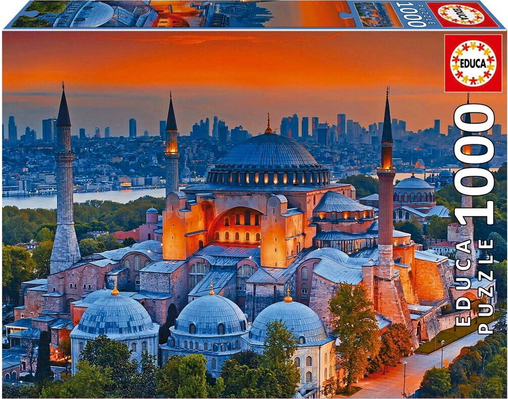 Educa Puslespil - 1000 Brikker - Blå Moské Istanbul