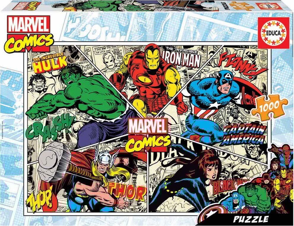 Educa - 1000 Brikker, Marvel Comics (80-18498)