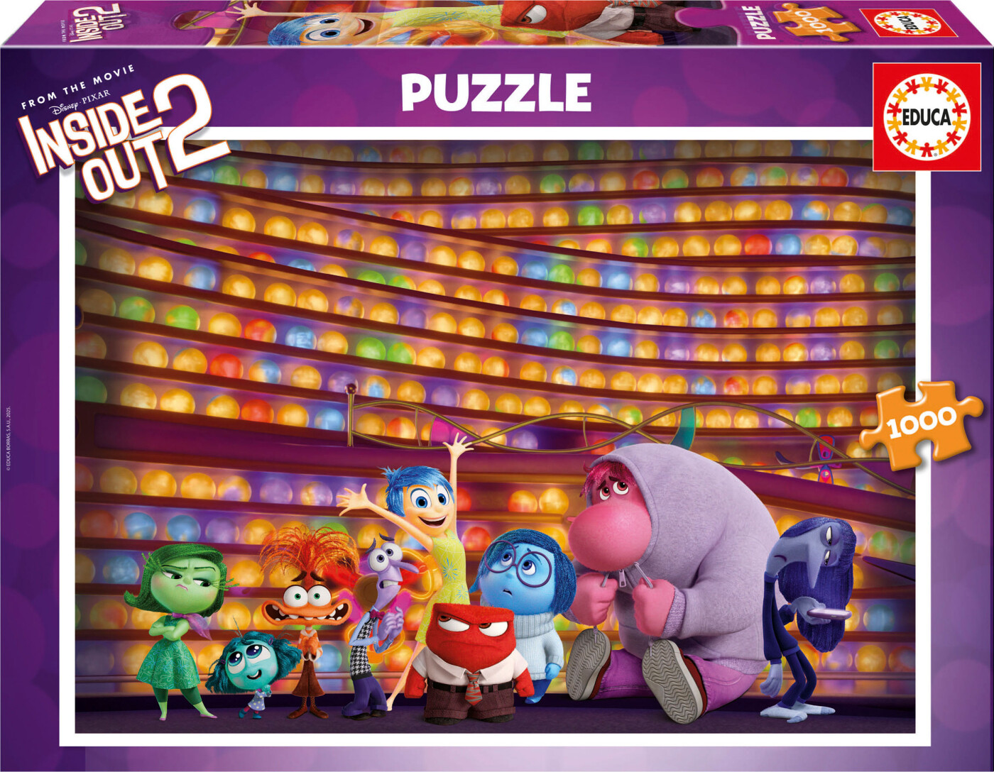 Educa - Inside Out 2 Puzzle - 1000 Brikker - Puslespil