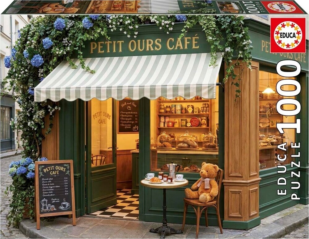 Educa - Little Bear Cafe Puzzle - 1000 Brikker - Puslespil