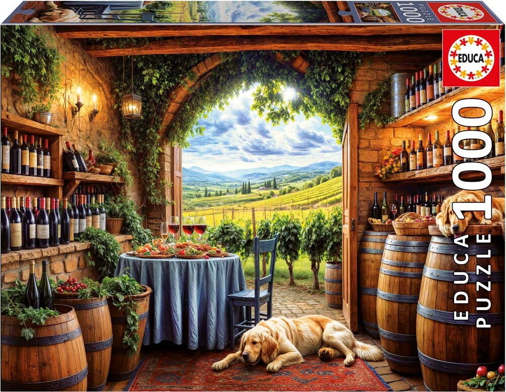Educa - Canes Et Vinum Puzzle - 1000 Brikker - Puslespil