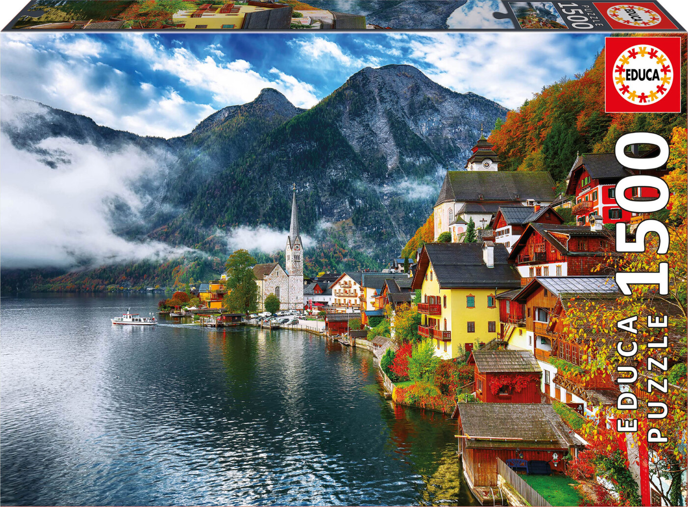 Educa - Hallstatt Austria Puzzle - 1500 Brikker - Puslespil