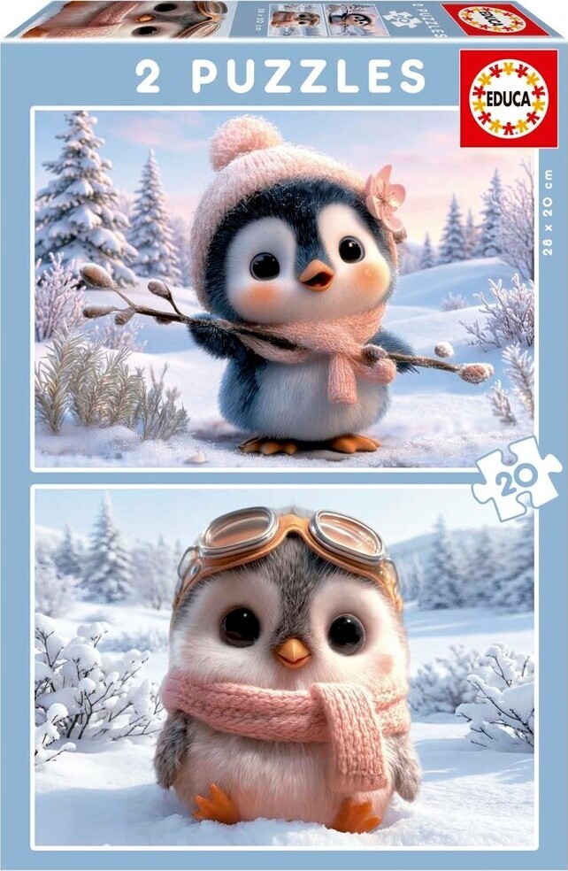 Educa - 2 X 20 Cute Penguins