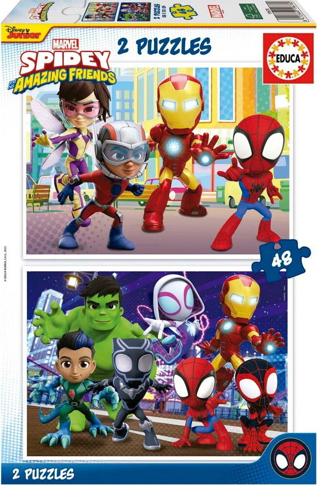 Educa - Puslespil Spidey & His Amazing Friends - 2x48 Brikker