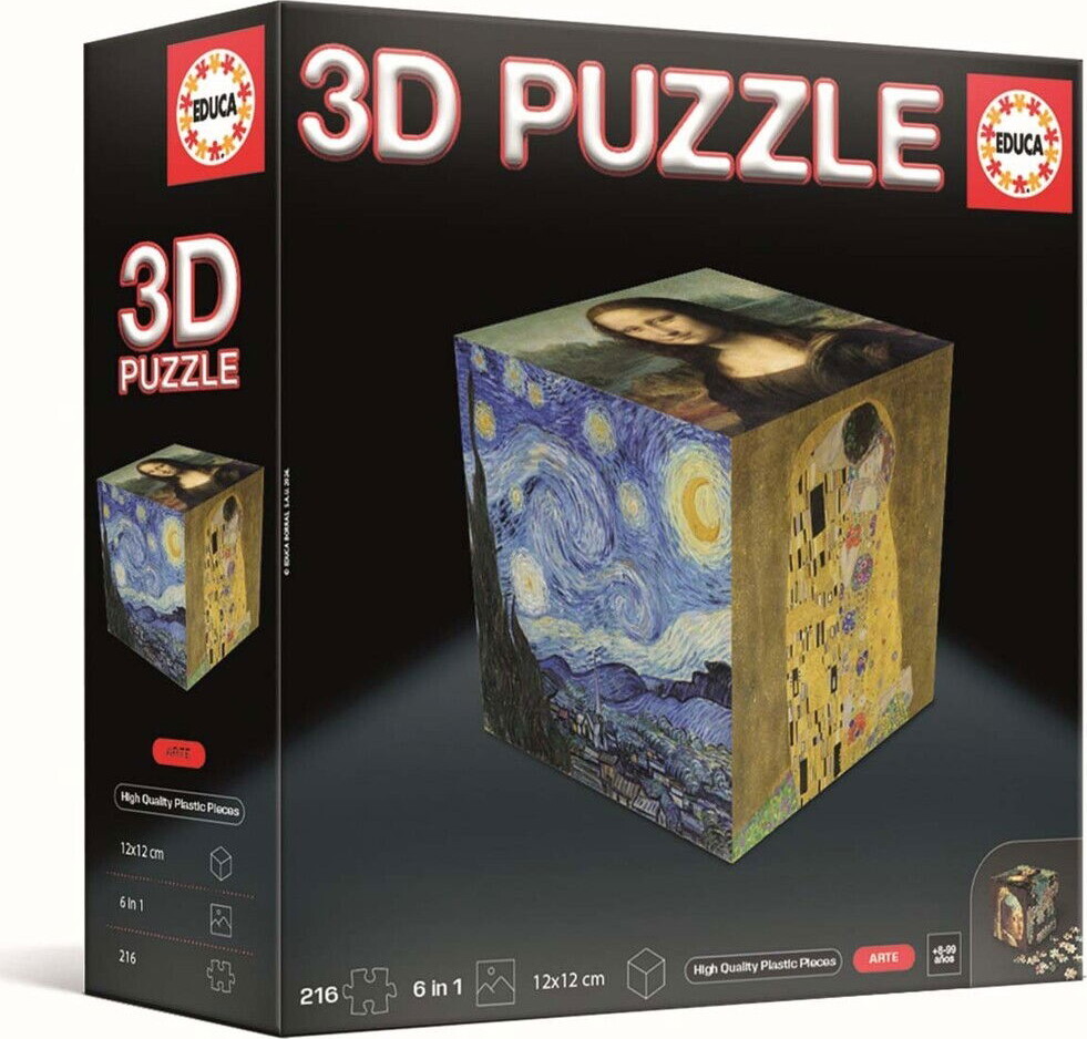 Educa 3D Puslespil - 216 Brikker - Cube Art