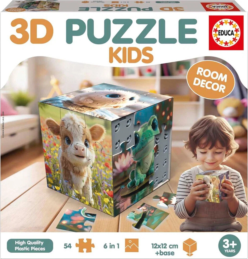 Educa 3D Puzzle Kids Baby Animals 3D Puslespil