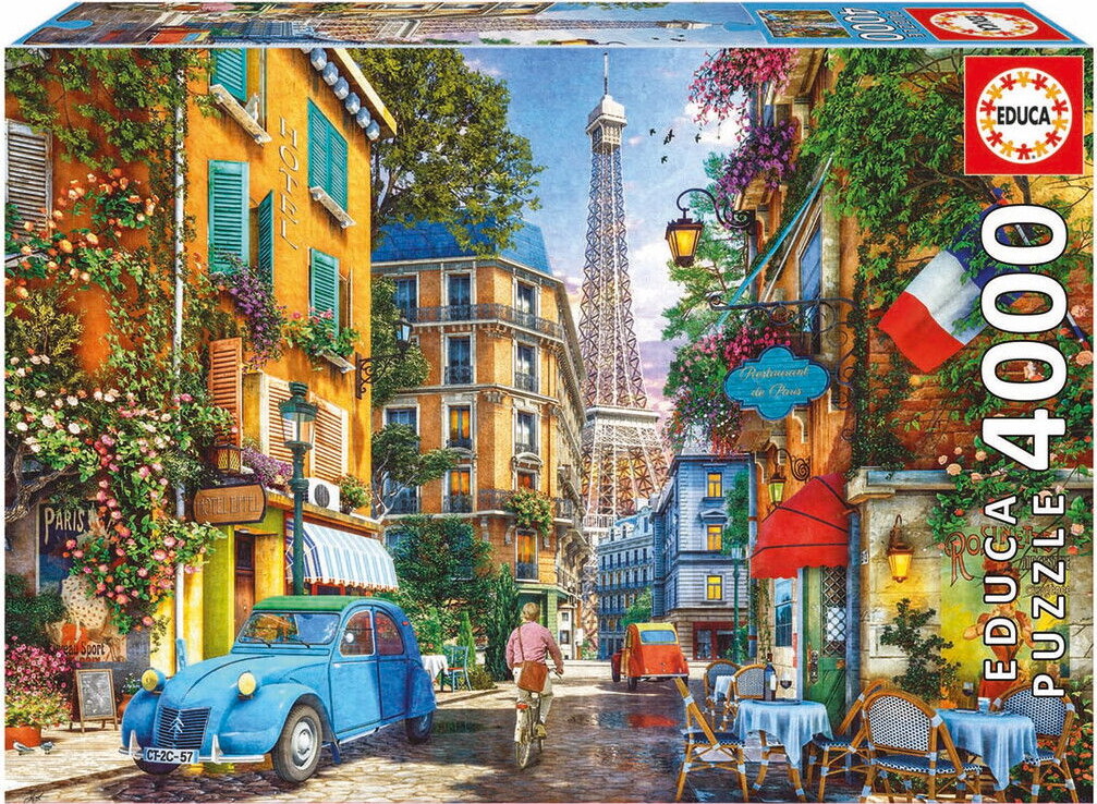 Educa - The Old Streets Of Paris Puzzle - 4000 Brikker - Puslespil