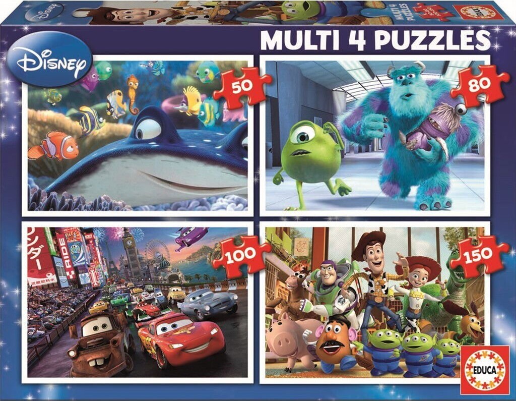 Educa - 50-80-100-150 Brikker, Pixar