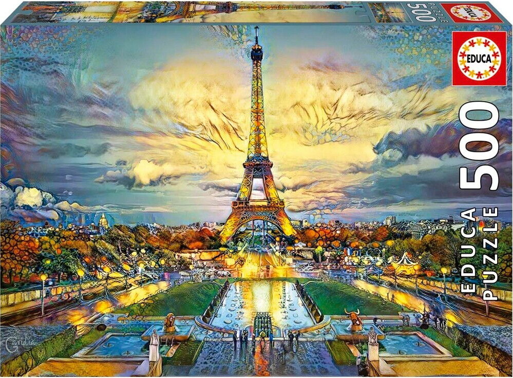 Educa - Puslespil Med 500 Brikker - Eiffeltårnet