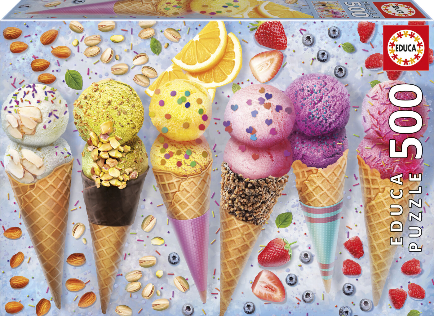 Educa - Ice Cream Puzzle - 500 Brikker - Puslespil