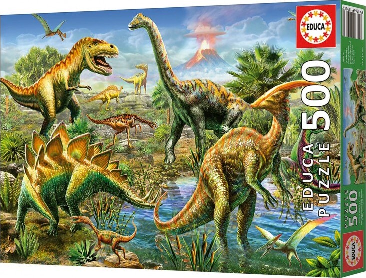 Educa - Jurassic Playground Puzzle - 500 - Dinosaur Puslespil