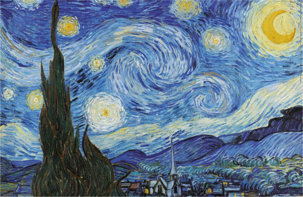 Educa - Puslespil Med 1000 Brikker - The Starry Night, Van Gogh