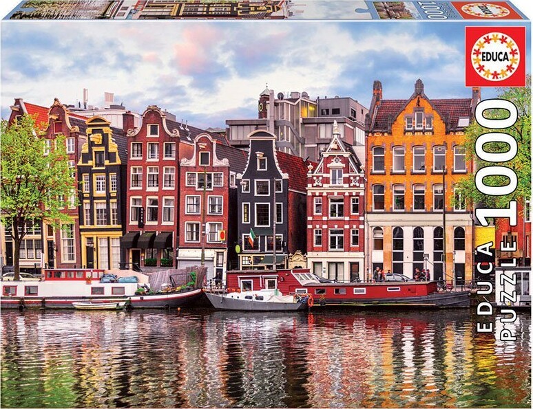 Educa - Puslespil Med 2000 Brikker - Huse I Amsterdam