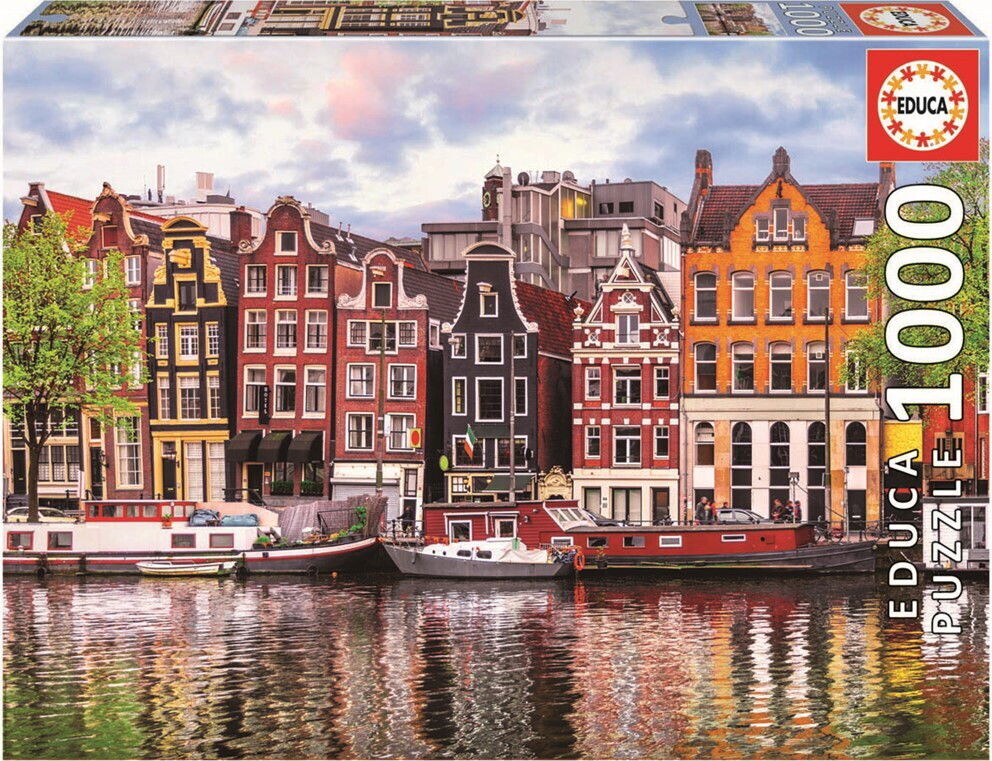 Educa - Puslespil Med 2000 Brikker - Huse I Amsterdam