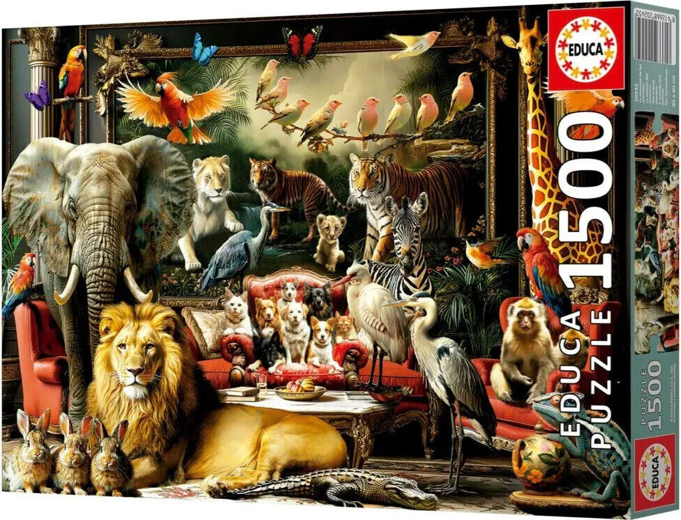 Educa - The Animal Mansion Puslespil - 1500 Brikker