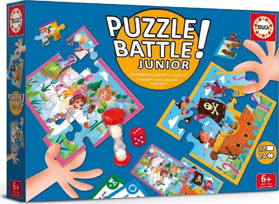 Educa - Puzzle Battle Junior Dyr - (80-20116)