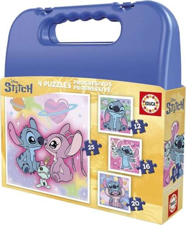 Educa - Stitch 4-i-1 Puslespil - My First Puzzle
