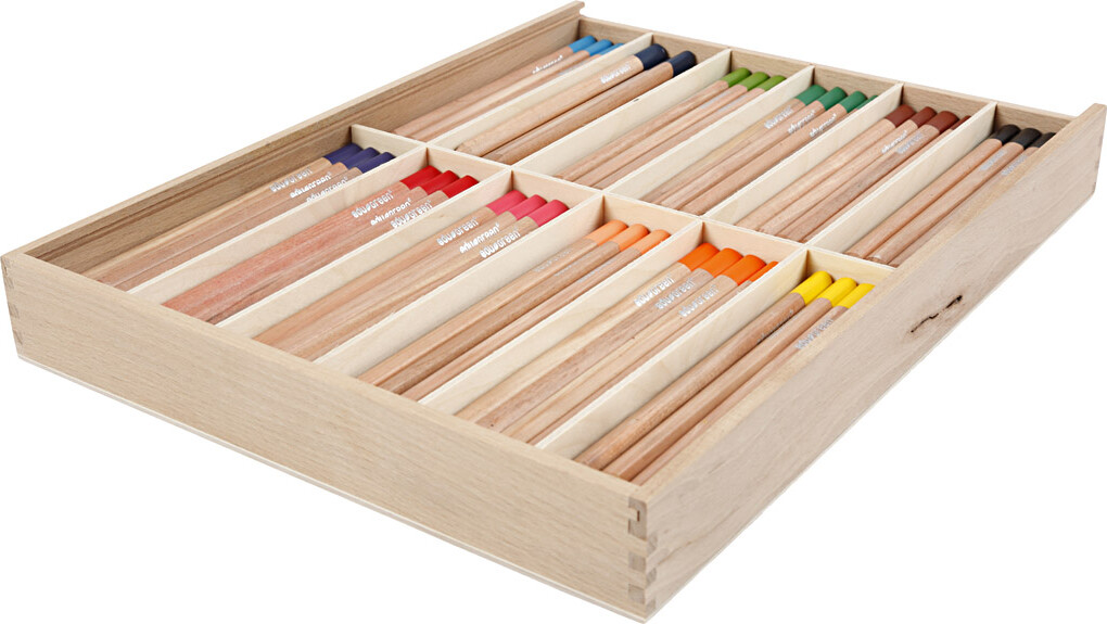 Edugreen Kraftige Farveblyanter - Mine 5 Mm - Assorterede Farver - 12x12 Stk.