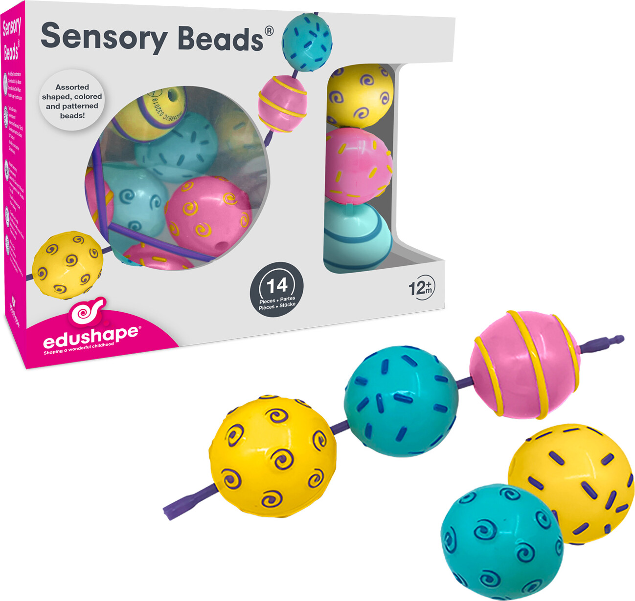 Edushape - Sensory Store Tråd Perler På Snor
