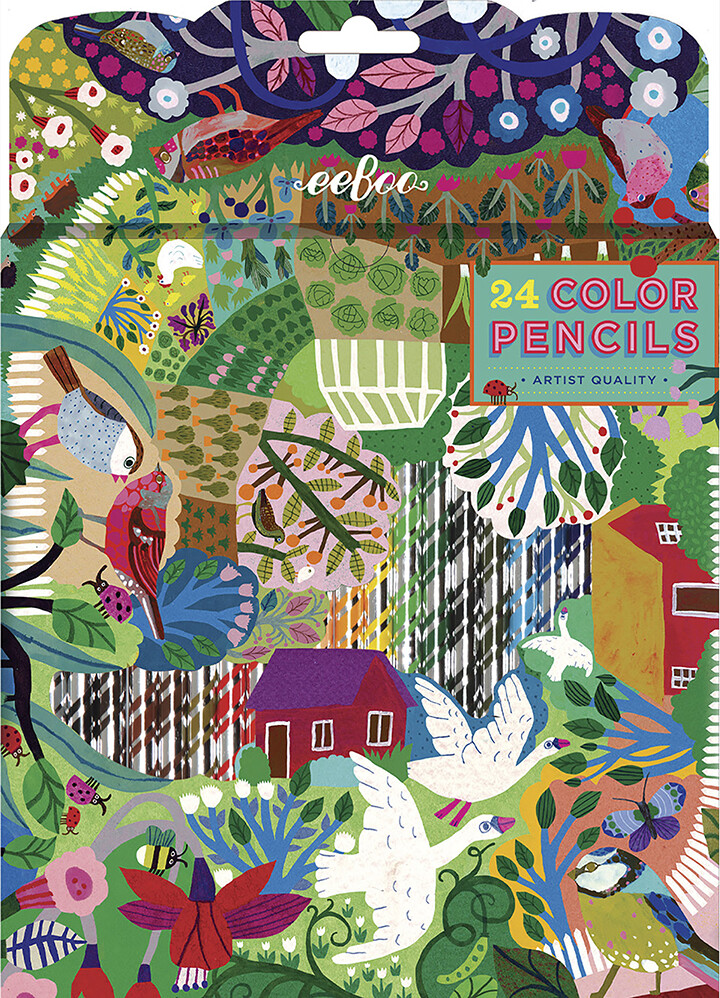 Farveblyanter - Bountiful Garden - 24 Farver - Eeboo