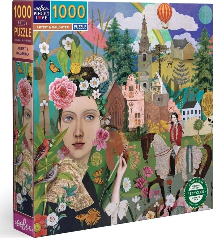 Eeboo Puslespil - 1000 Brikker - Kunstner Og Datter