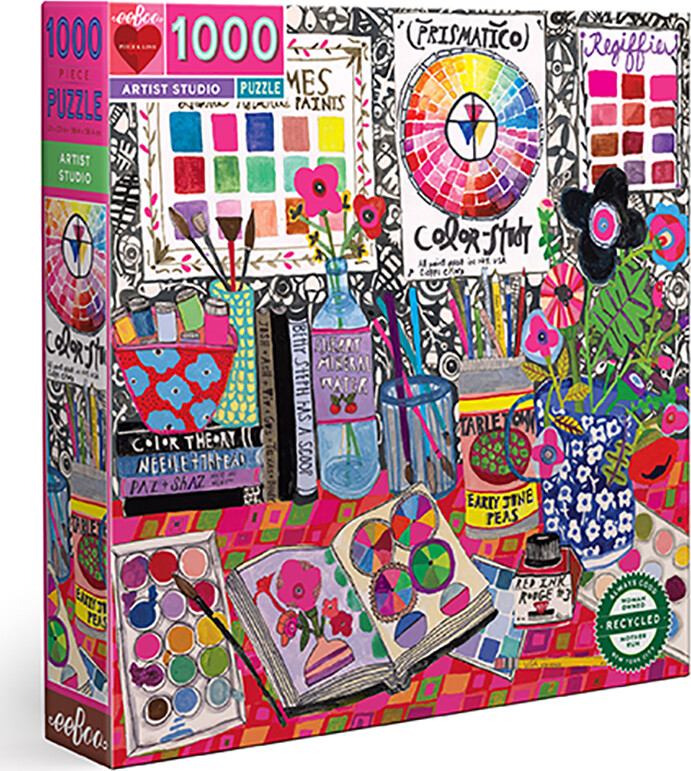 Eeboo - Puslespil 1000 Brikker - Artist Studio