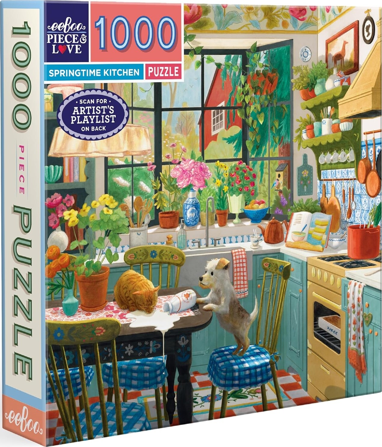 Eeboo Puslespil - Springtime Kitchen - 1000 Brikker