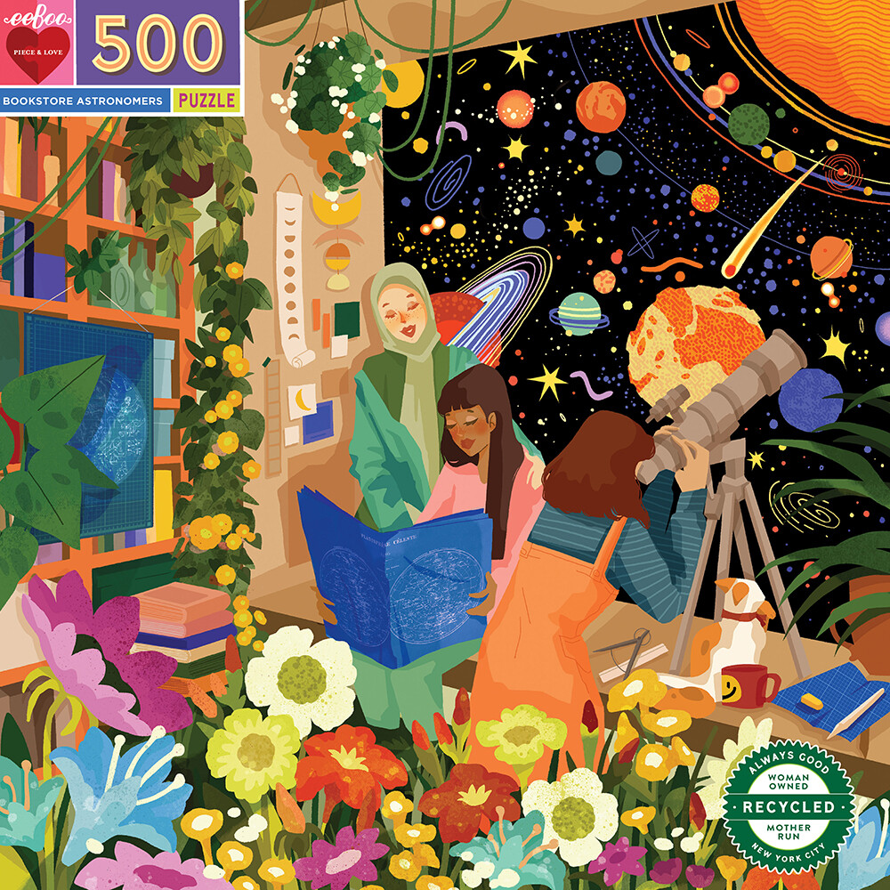 Eeboo Puslespil - 500 Brikker - Bookstore Astronomers